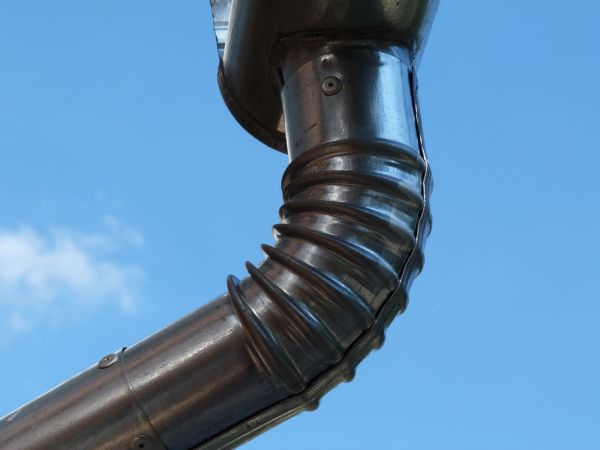 Metal Downspout Installation in Iowa City